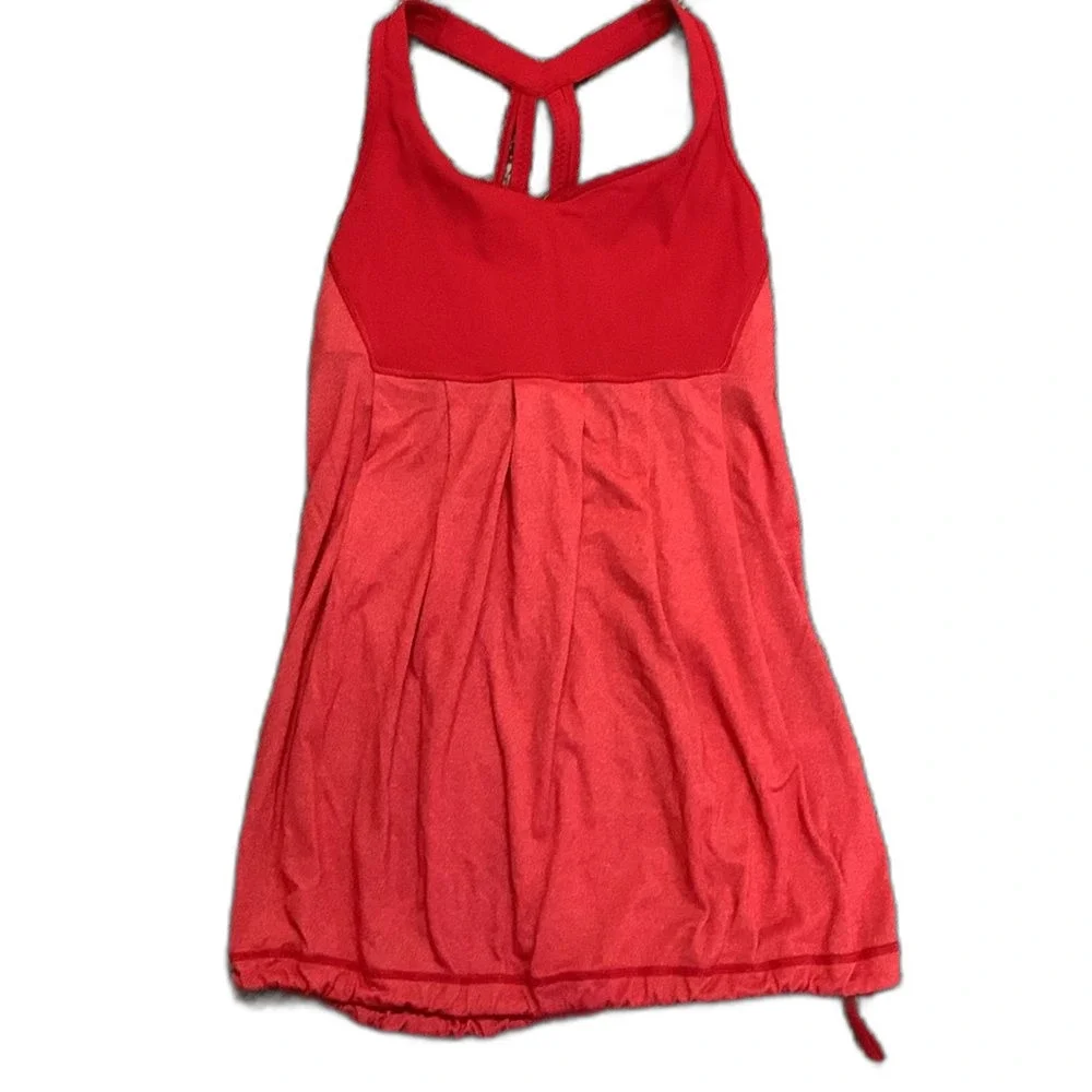 Lululemon Women's Power Technique Bright Red Racerback Athletic Tank Top Size 4